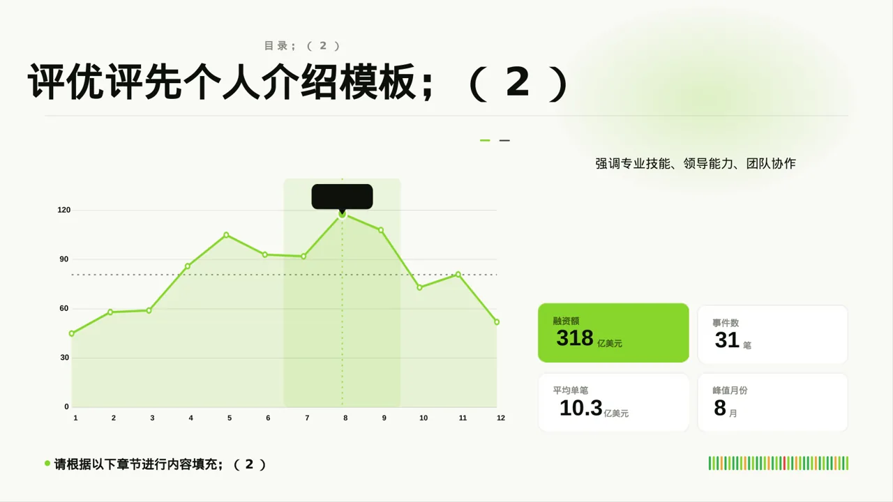 现代编辑风评优评先个人介绍模板 第4页预览