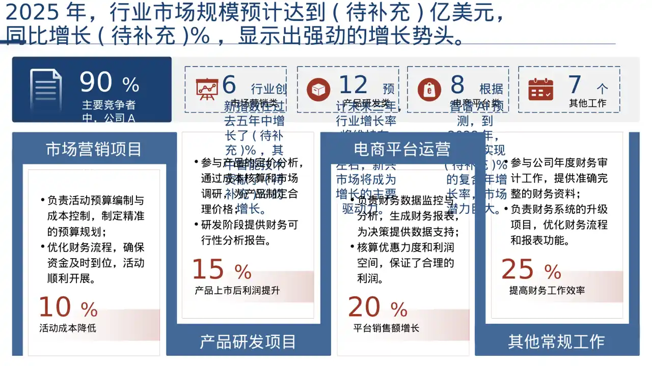 行业地位介绍展示文稿 PPT模板（深色科技风）-2 第4页预览
