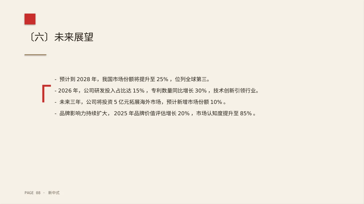 行业地位介绍展示文稿 PPT模板（新中式）-2 第8页预览