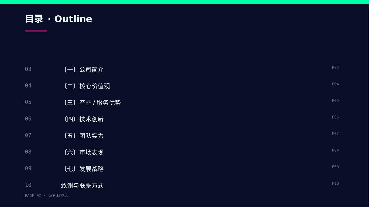 企业核心优势讲解PPT模板 第2页预览
