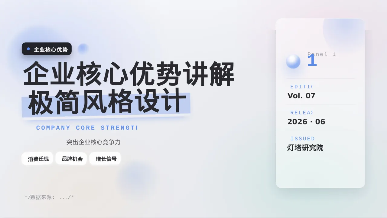 企业核心优势讲解 PPT模板