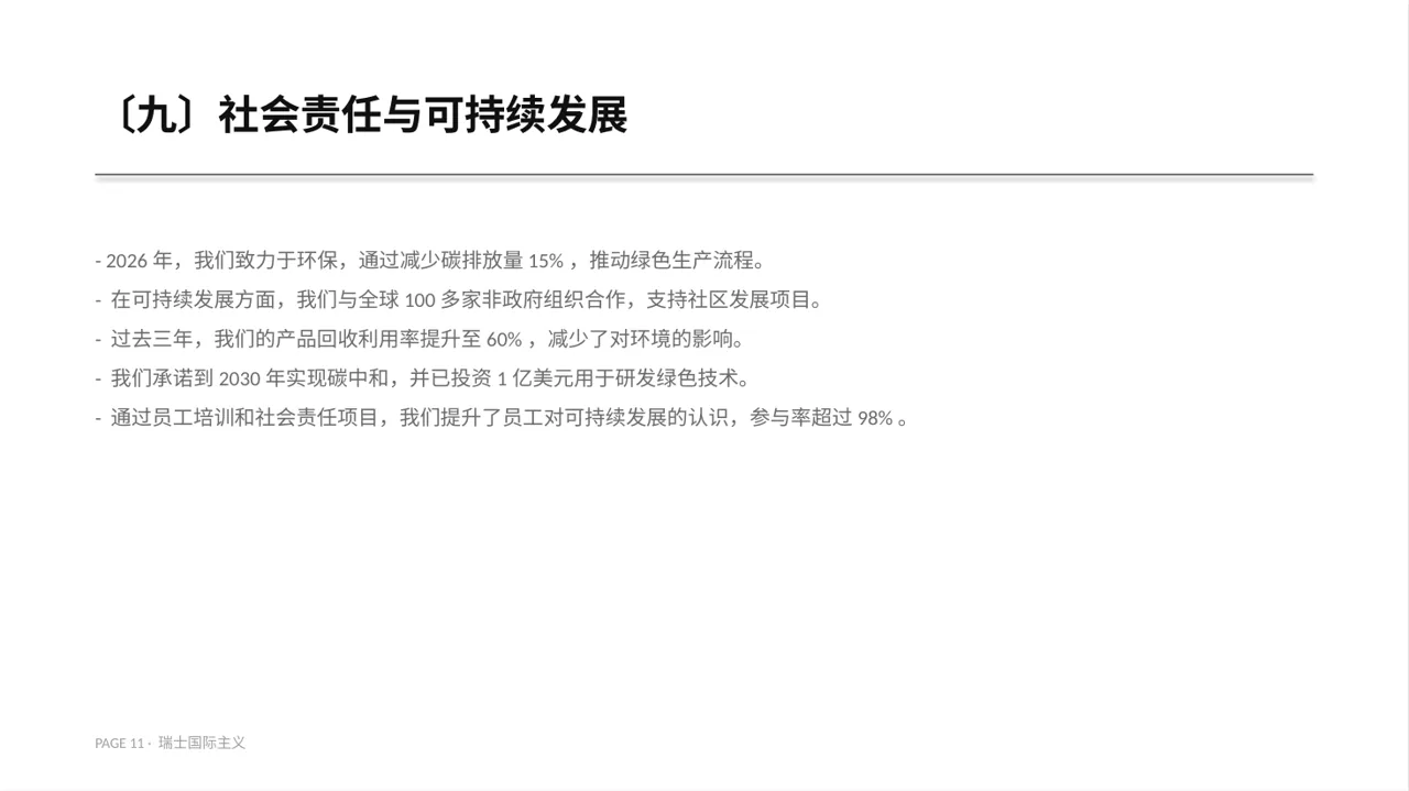 企业完整版品牌介绍PPT模板 第11页预览