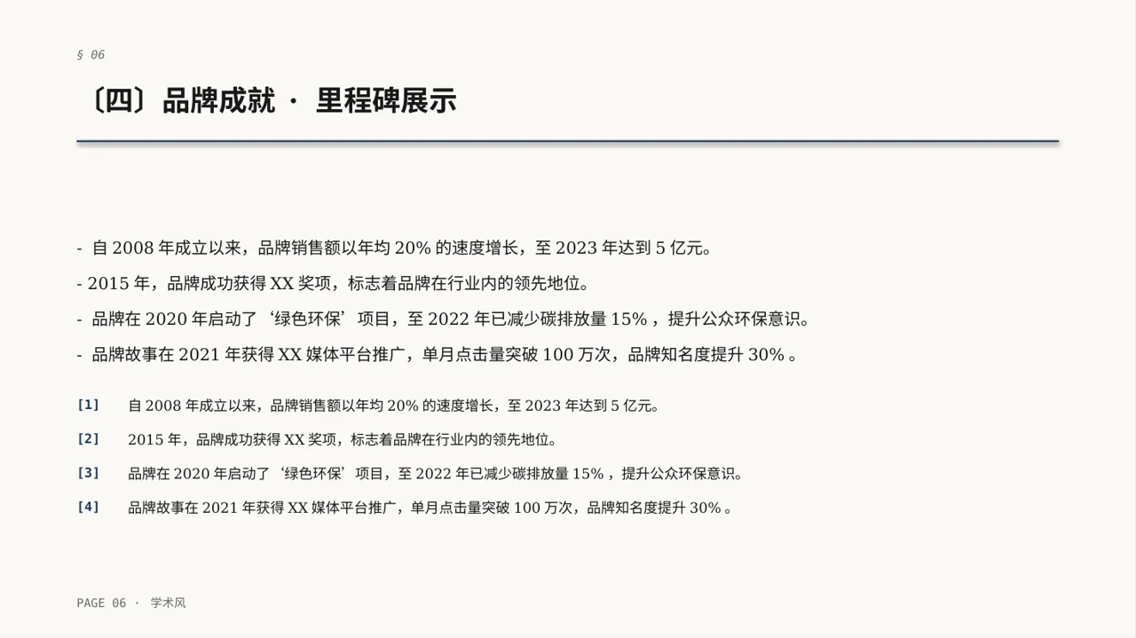 品牌故事宣传讲解 PPT模板 第6页预览