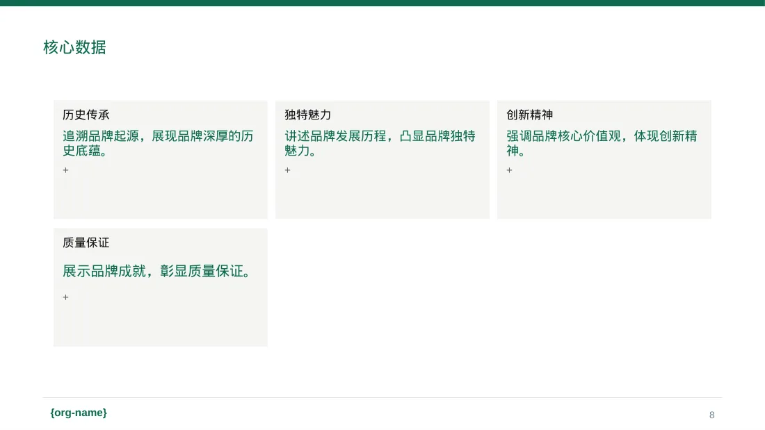品牌故事宣传讲解 PPT模板 第8页预览