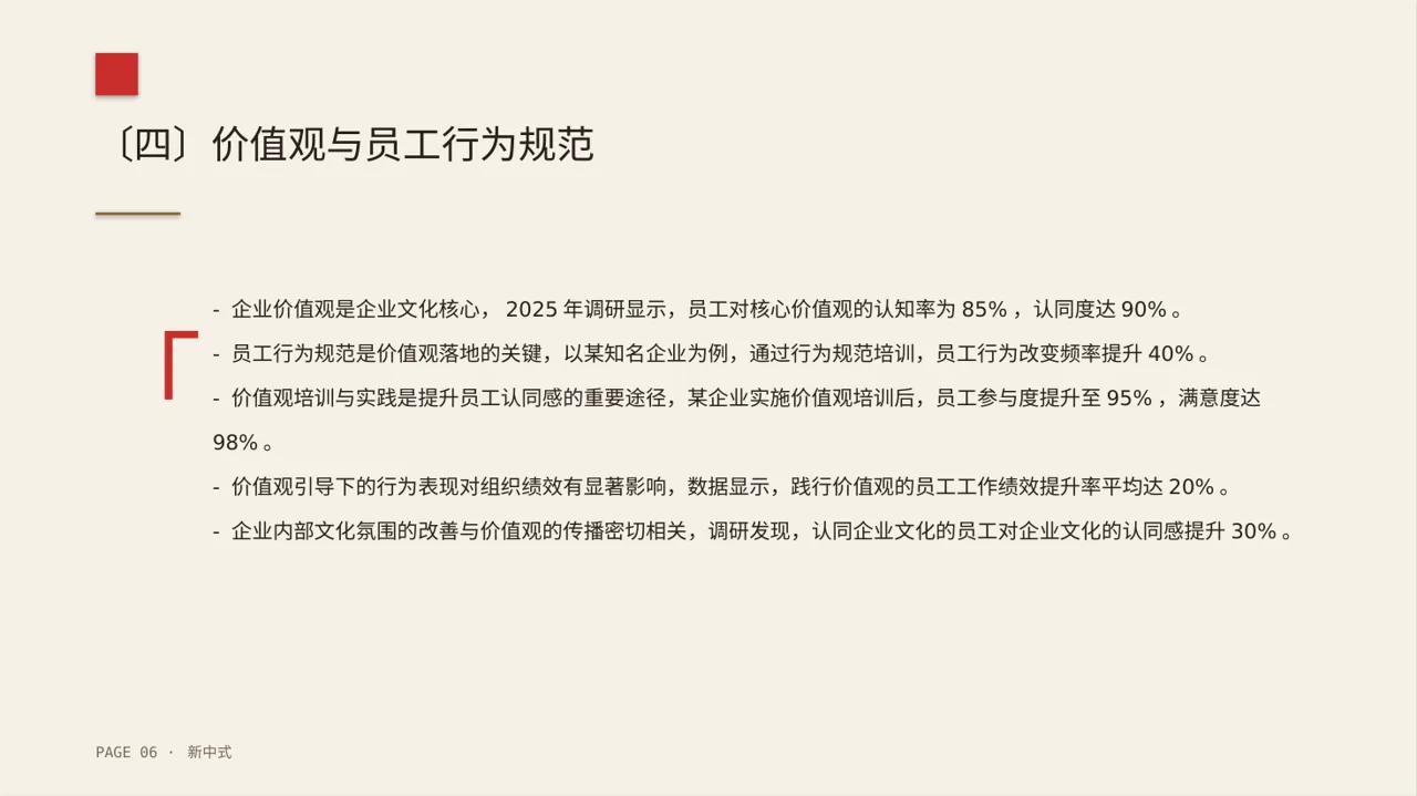 企业价值观学习文稿 PPT模板 第6页预览