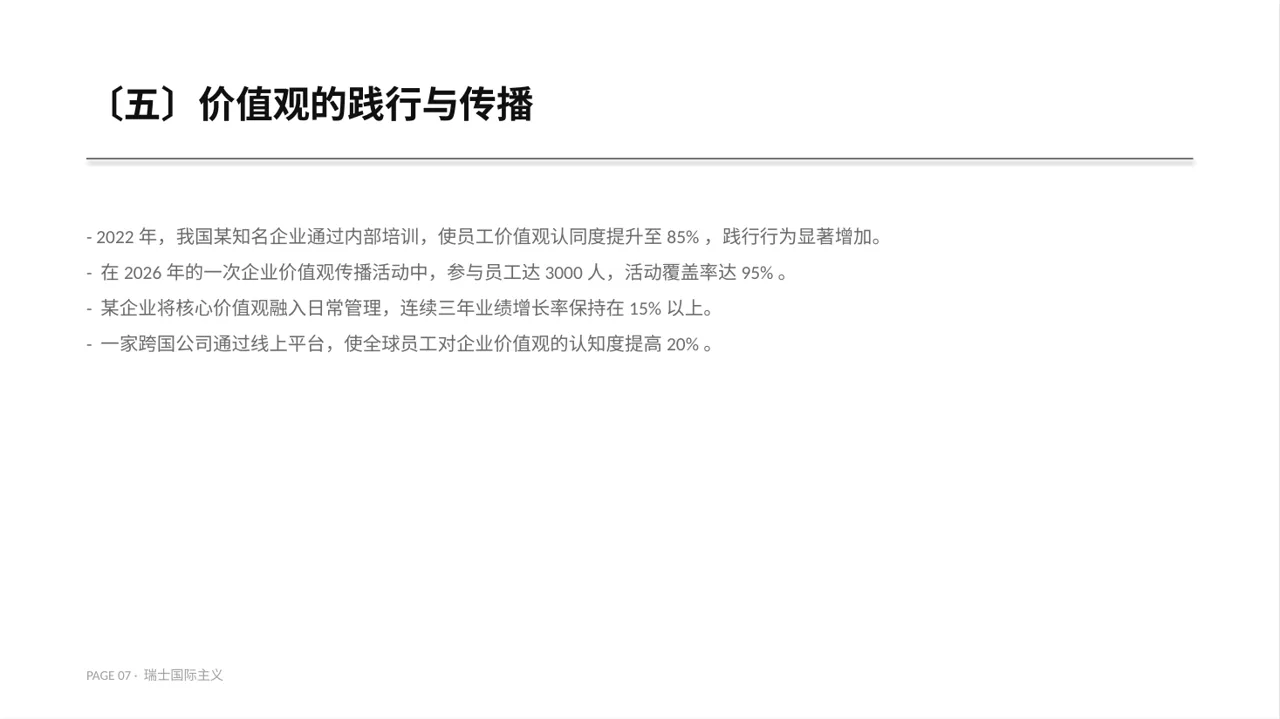 企业价值观学习文稿PPT模板 第7页预览