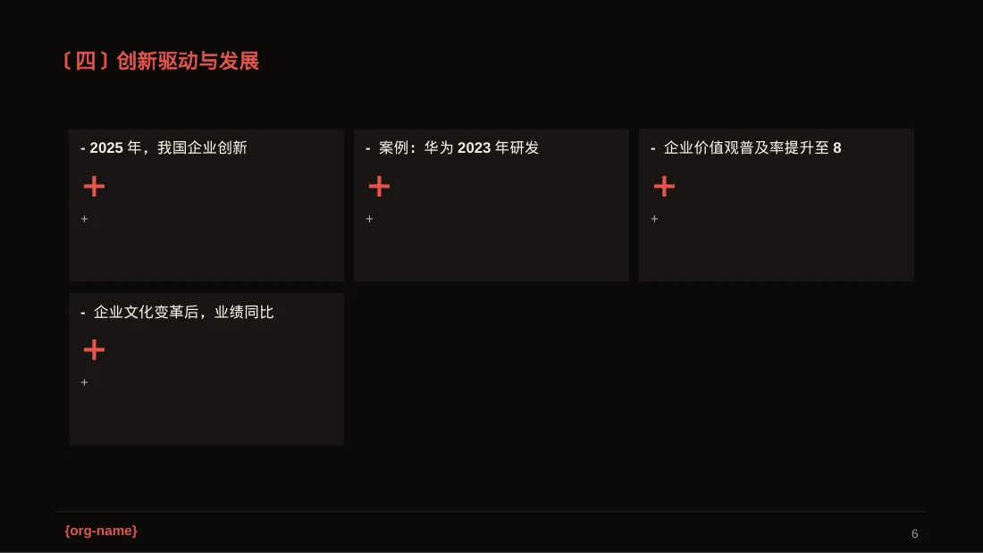 企业价值观学习文稿 PPT模板 第6页预览