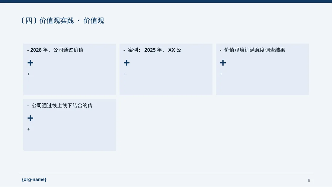 企业价值观学习文稿 PPT模板 第6页预览