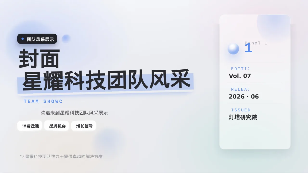 企业团队风采展示PPT模板