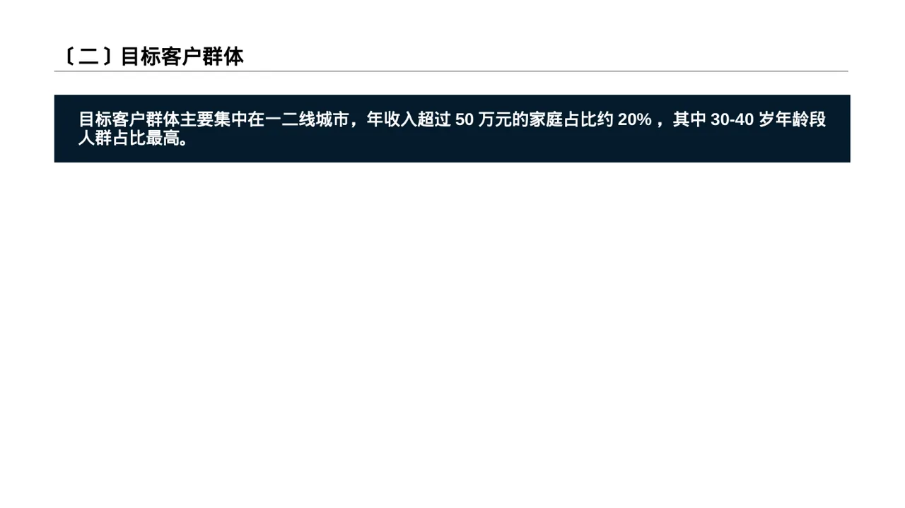高端市场需求分析文稿 PPT模板 第3页预览