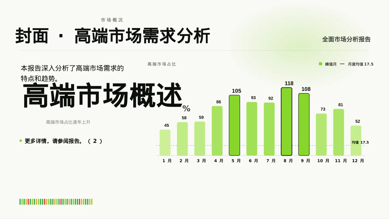 高端市场需求分析 PPT模板 第3页预览
