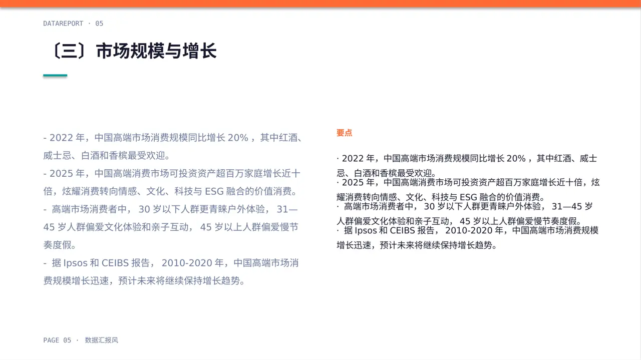 高端市场需求分析文稿 PPT模板 第5页预览