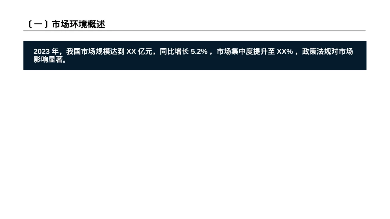 市场风向变化分析汇报 PPT模板（深蓝学术风） 第2页预览