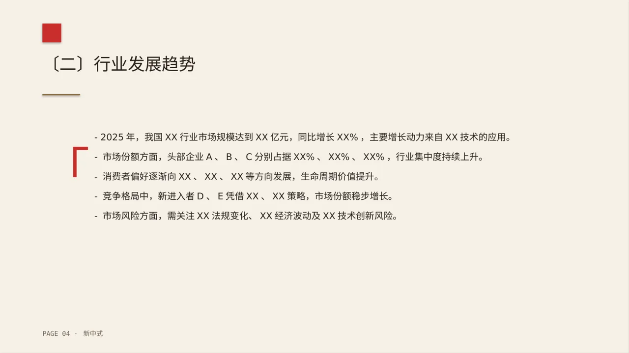 市场风向变化分析汇报PPT模板 第4页预览