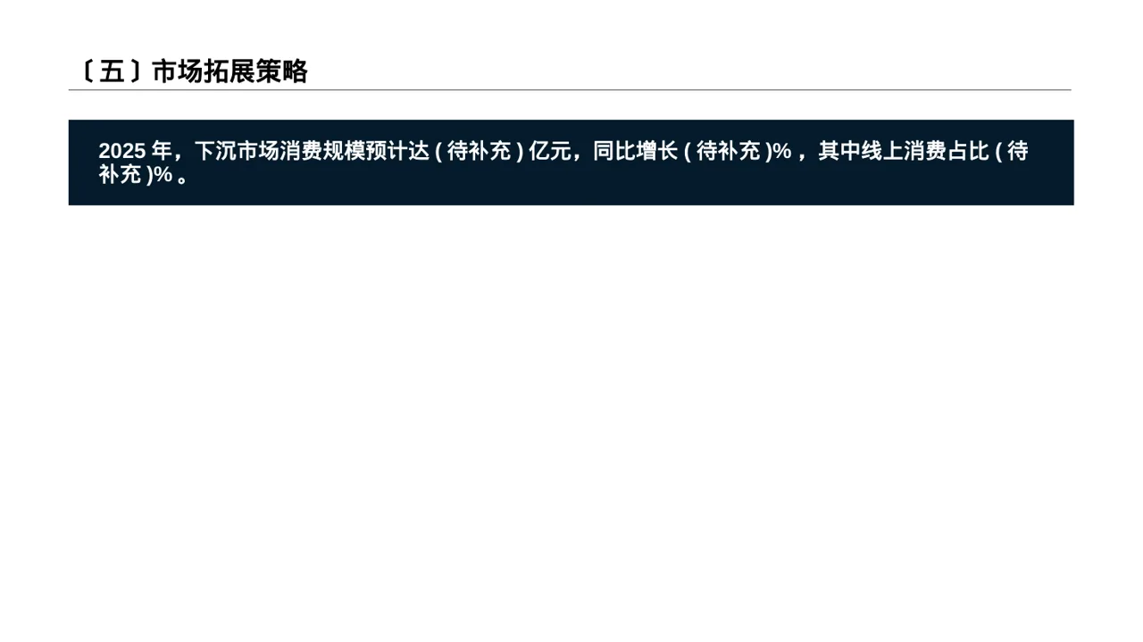 下沉市场开发研究模板 PPT模板（深蓝学术风）-3 第6页预览