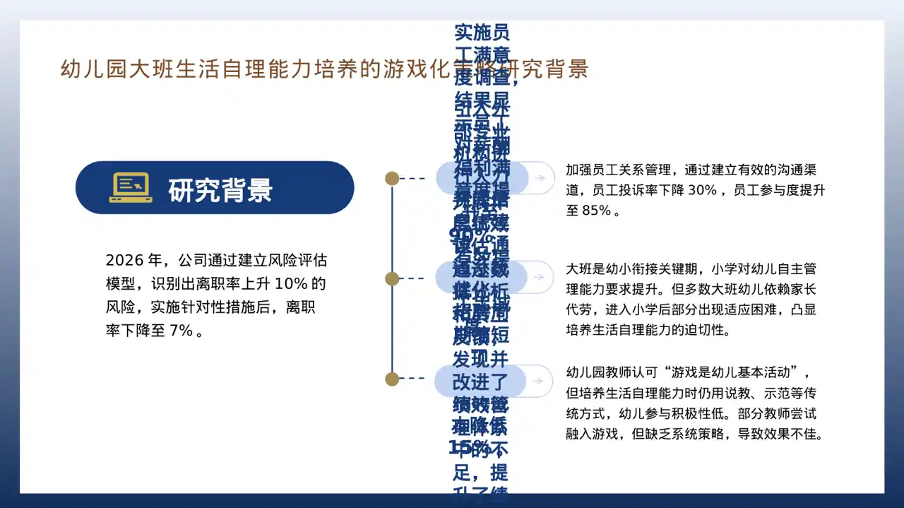 人力资源全年工作计划PPT模板（深蓝学术风）-2 第9页预览