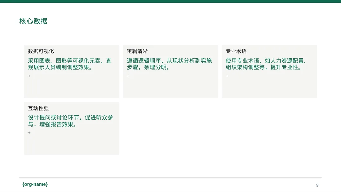 人员编制优化调整说明PPT模板 第9页预览
