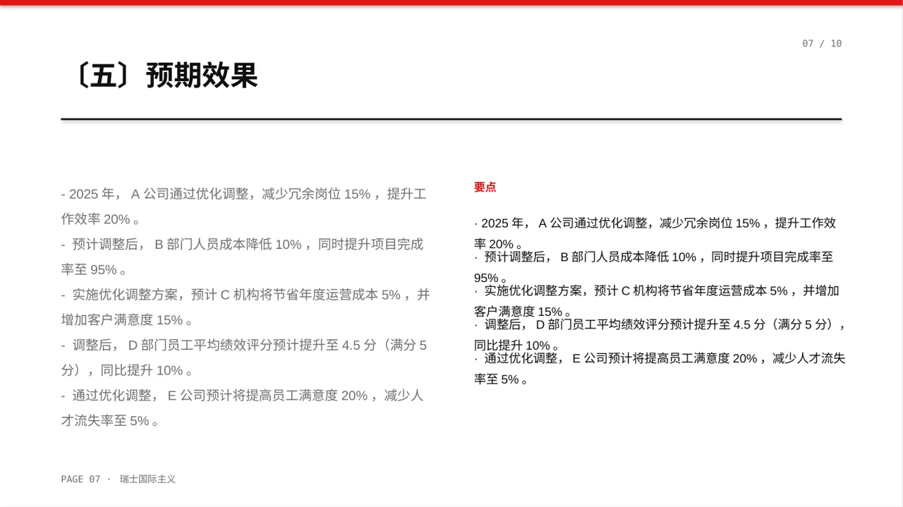 人员编制优化调整说明PPT模板 第7页预览