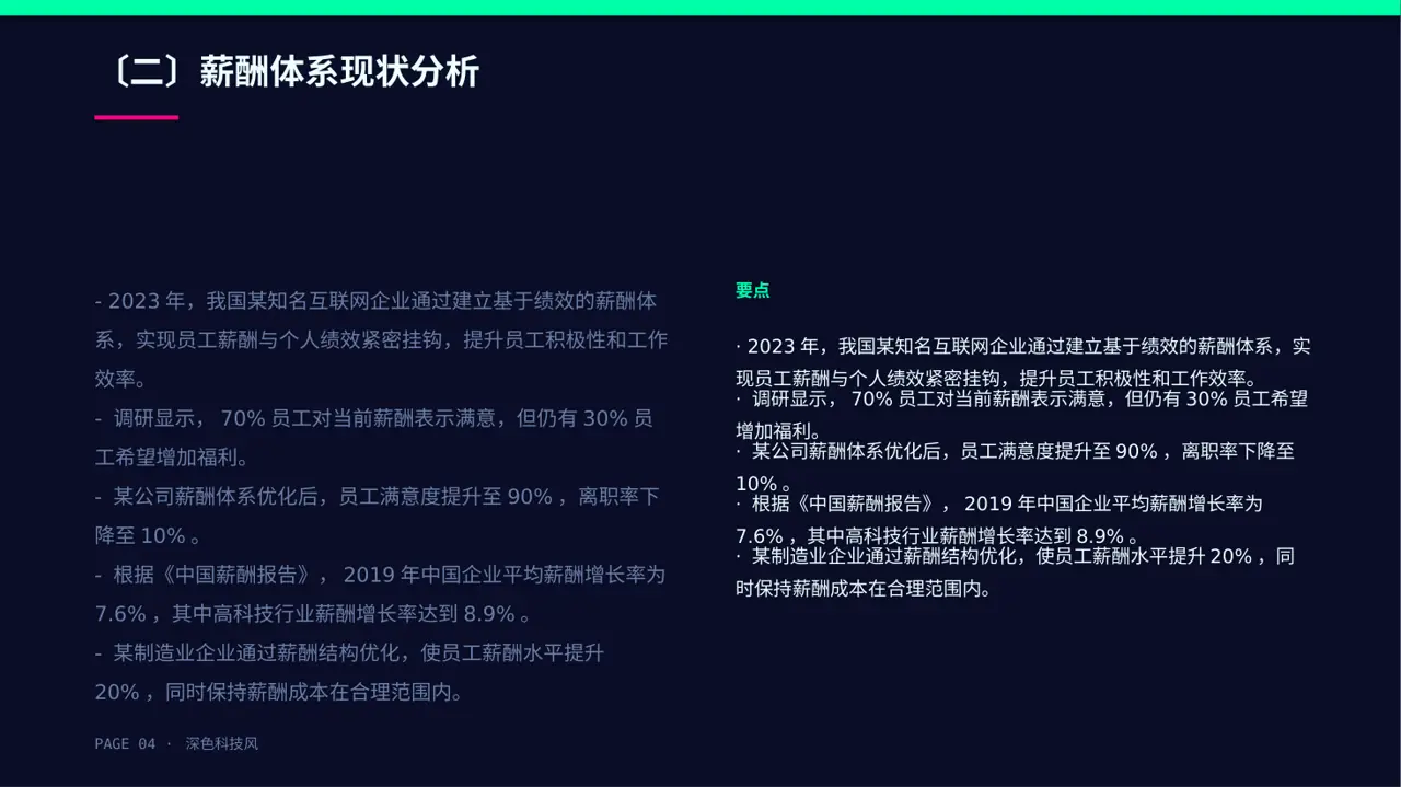 薪酬体系优化讲解 PPT模板 第4页预览