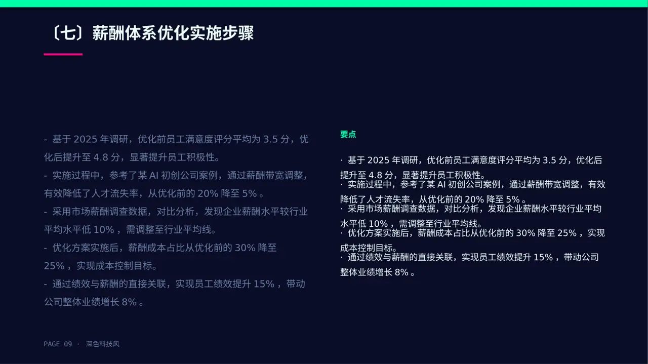 薪酬体系优化讲解 PPT模板 第9页预览