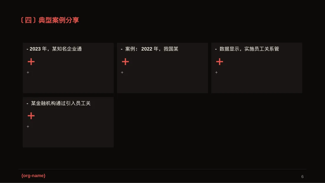 员工关系管理工作报告PPT模板 第6页预览