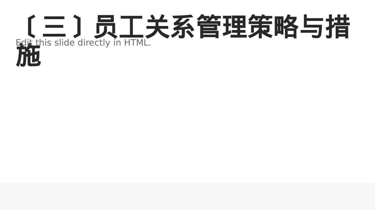 员工关系管理工作报告PPT模板 第4页预览