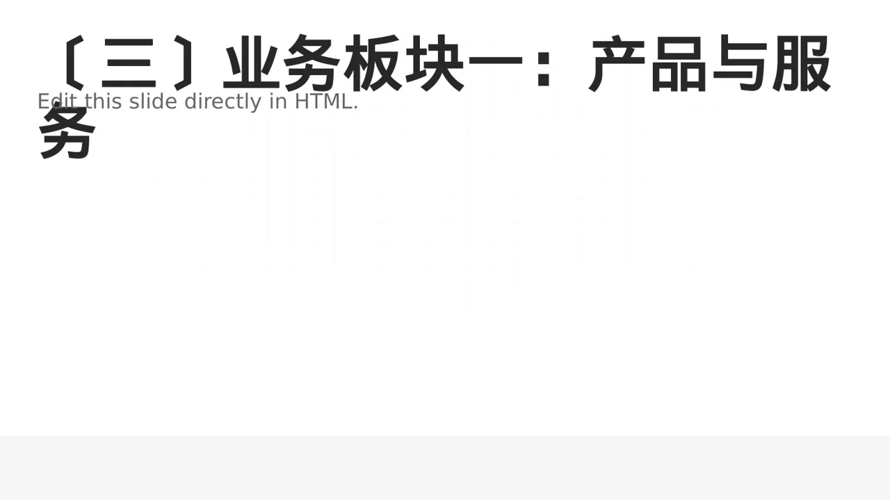 公司各业务板块规划汇报PPT模板（深蓝学术风）-3 第4页预览