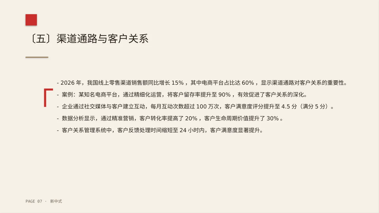 企业整体商业模式梳理报告PPT模板（新中式）-2 第7页预览