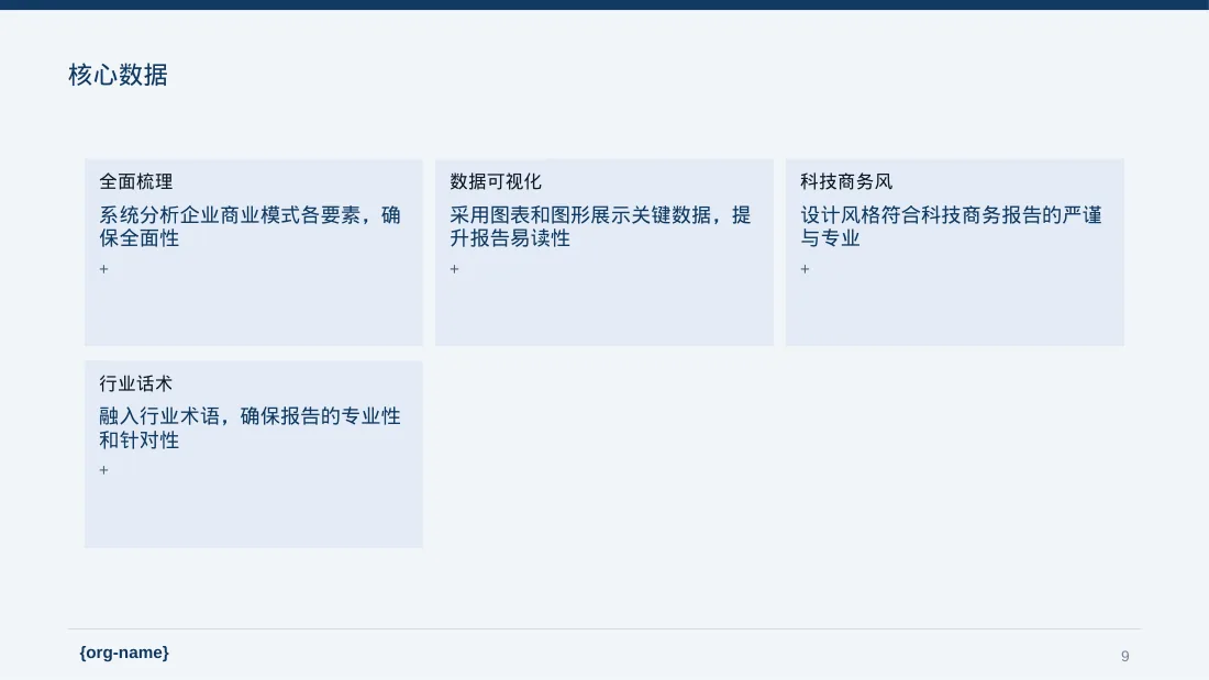 企业整体商业模式梳理报告 PPT模板 第9页预览