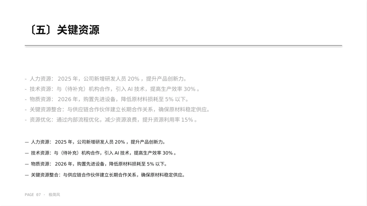 企业整体商业模式梳理报告 PPT模板 第7页预览