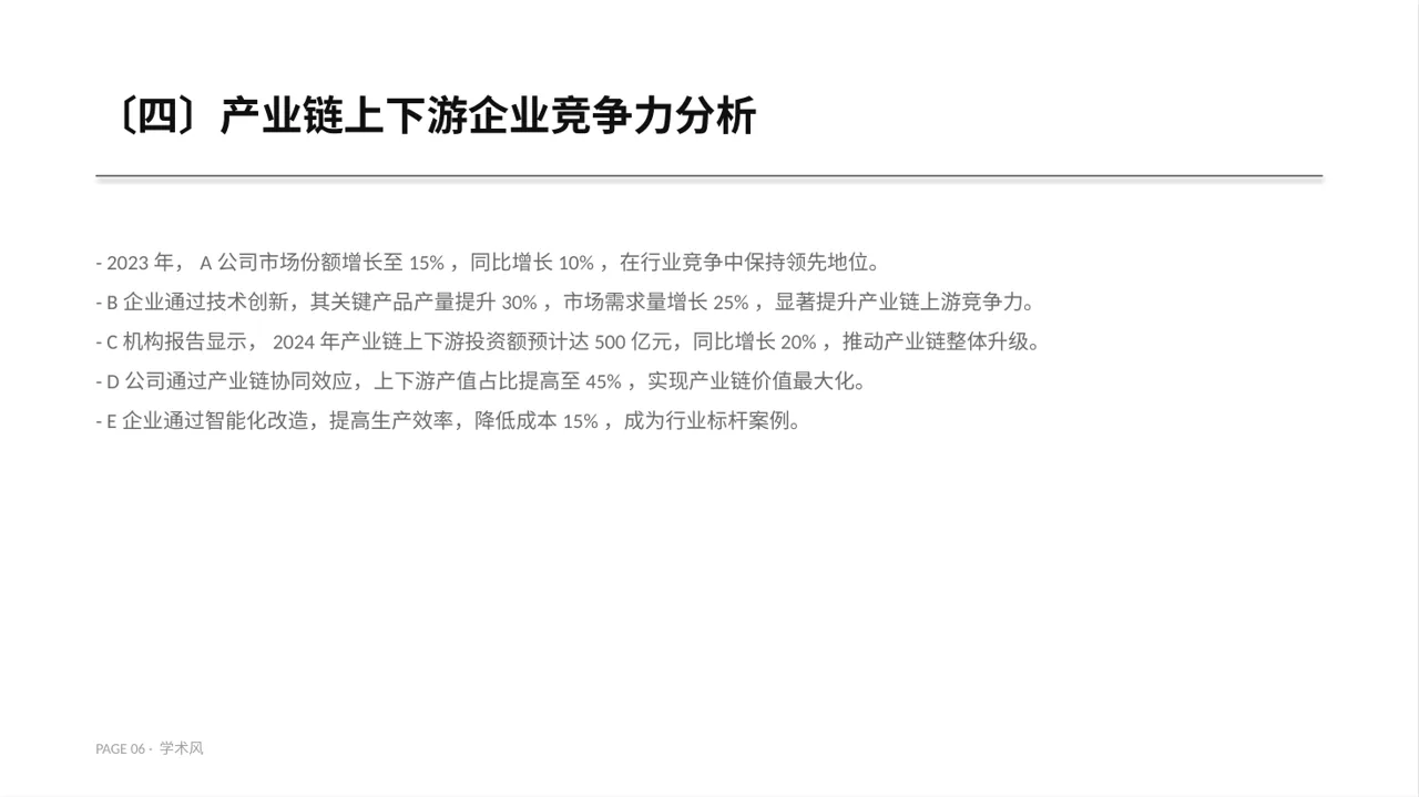 上下游产业链布局讲解 PPT模板 第6页预览