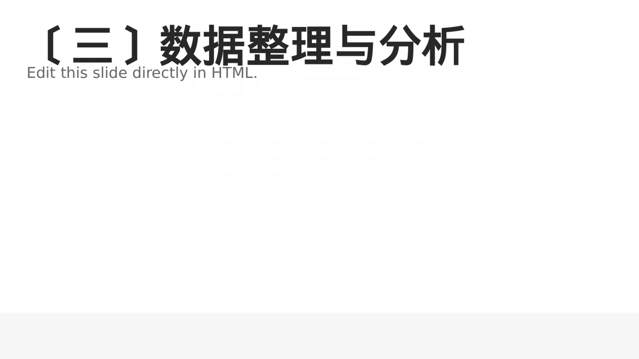 调查问卷数据整理展示 PPT模板 第4页预览
