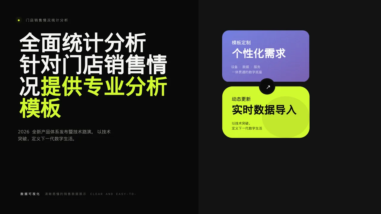 门店销售情况统计分析PPT模板