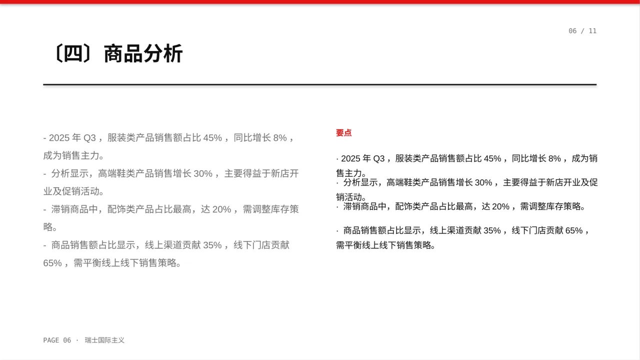 门店销售情况统计分析PPT模板(黄蓝几何风)-2 第6页预览