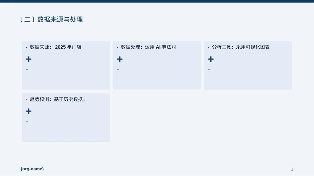 门店销售情况统计分析 PPT模板 第4页预览