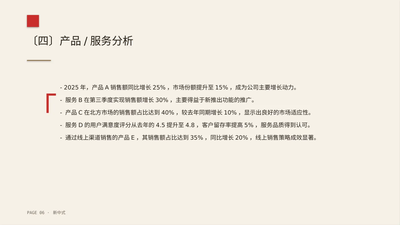 年度销售数据拆解汇报PPT模板 第6页预览