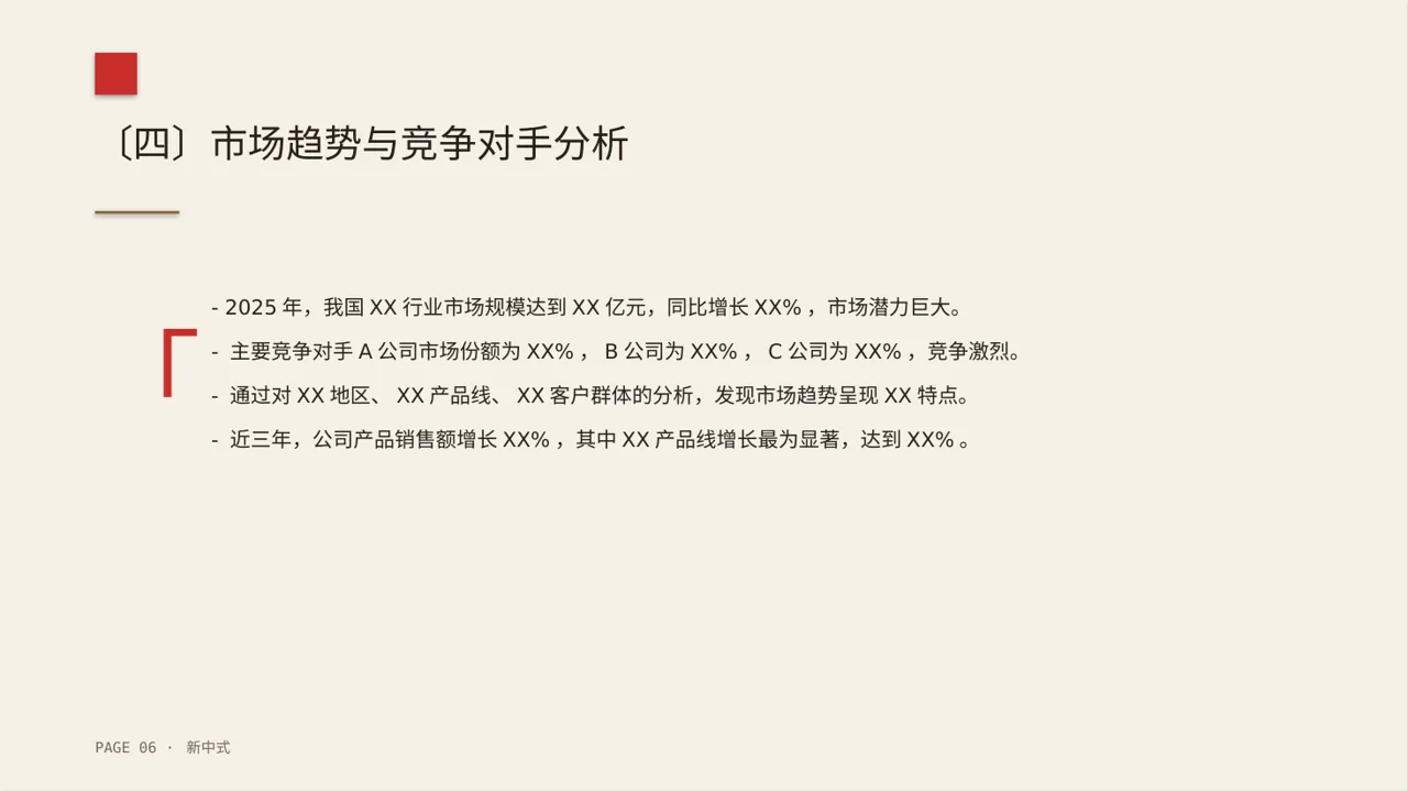 年度销售数据拆解汇报PPT模板 第6页预览