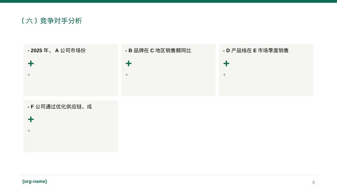 年度销售数据拆解汇报PPT模板 第8页预览