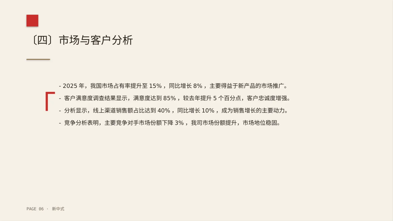 年度销售数据拆解汇报PPT模板 第6页预览
