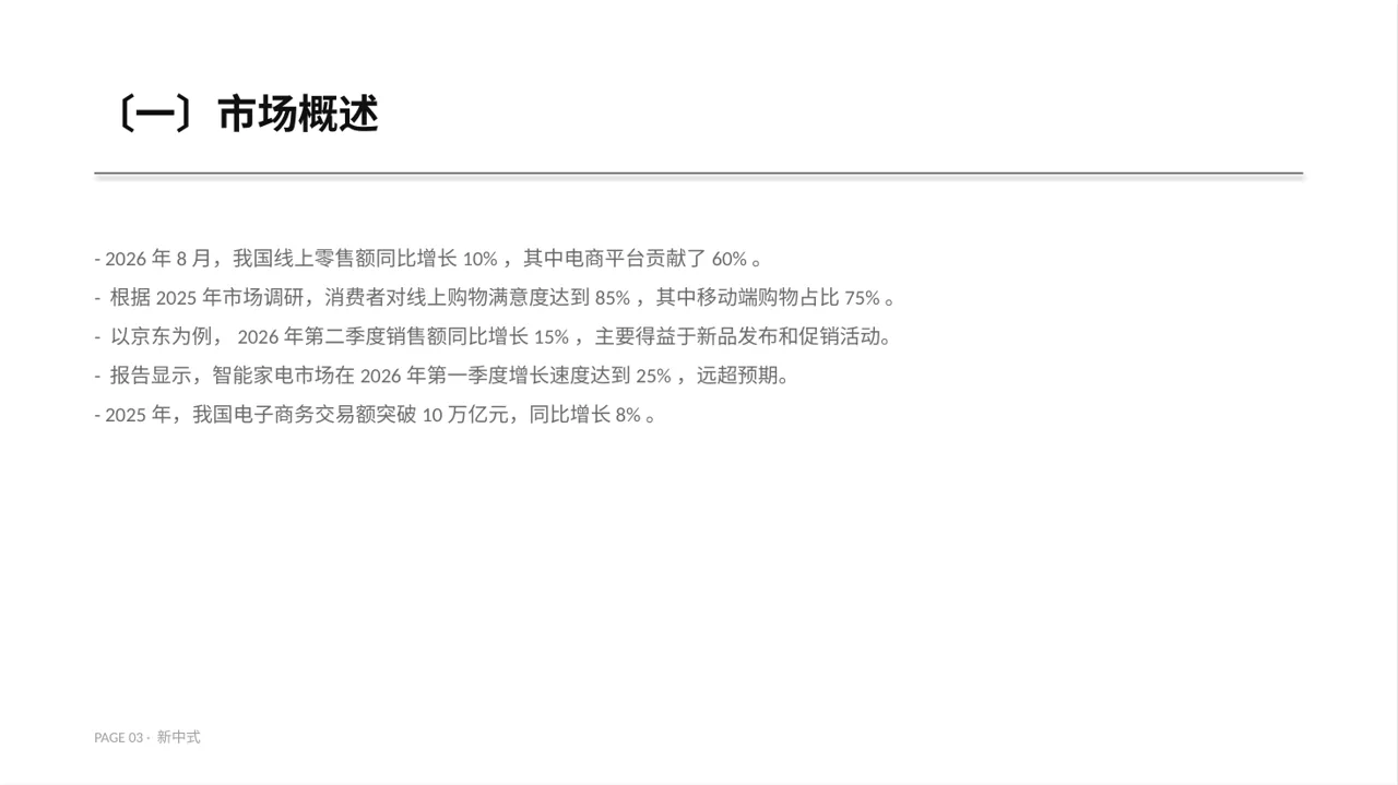 月度经营数据可视化报告PPT模板（新中式）-4 第3页预览