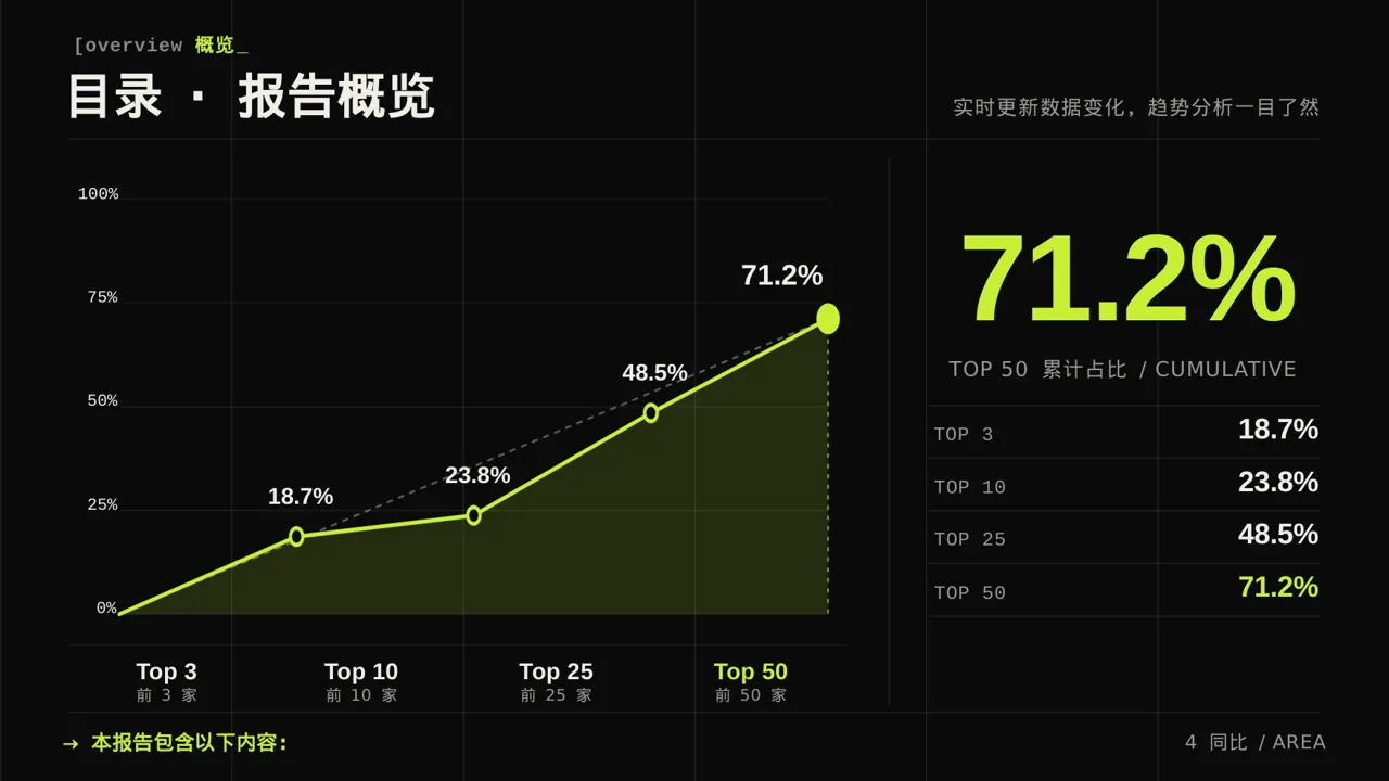 月度经营数据可视化报告PPT模板 第4页预览