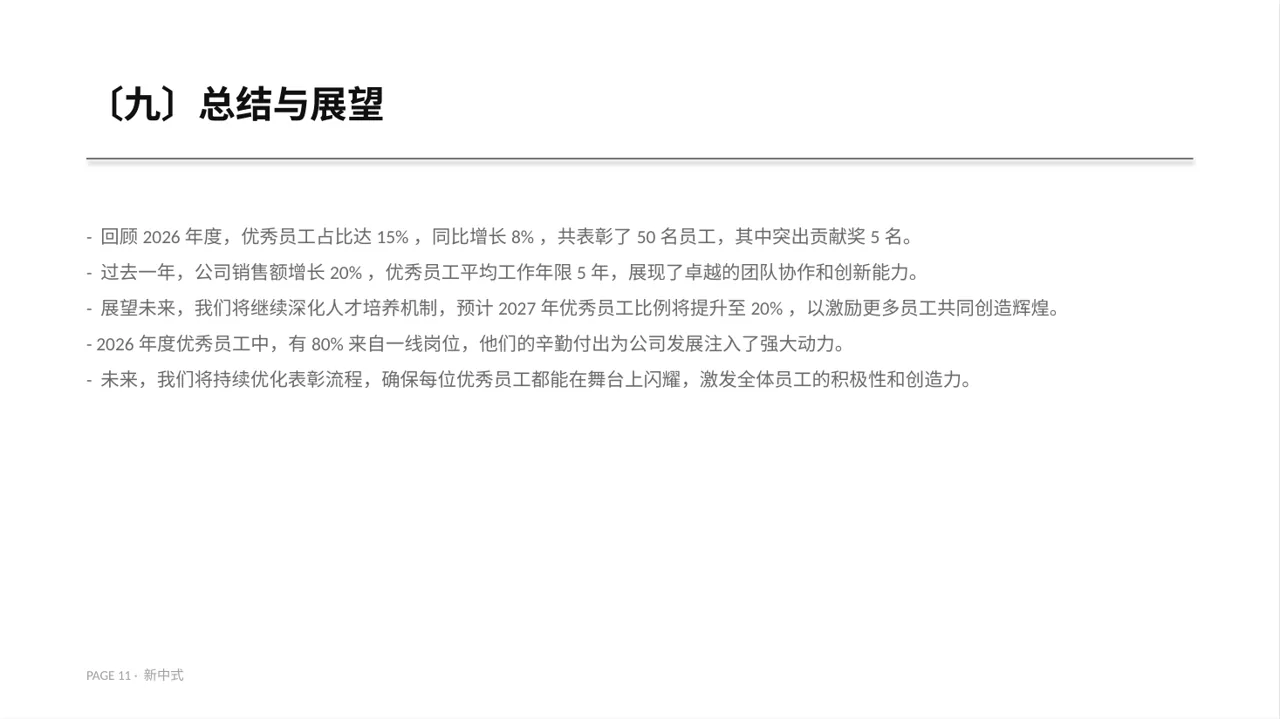 年度优秀员工表彰大会PPT模板(新中式)-3 第11页预览