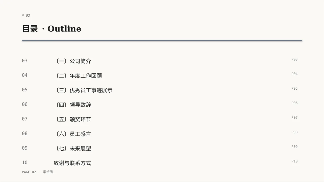 年度优秀员工表彰大会PPT模板 第2页预览