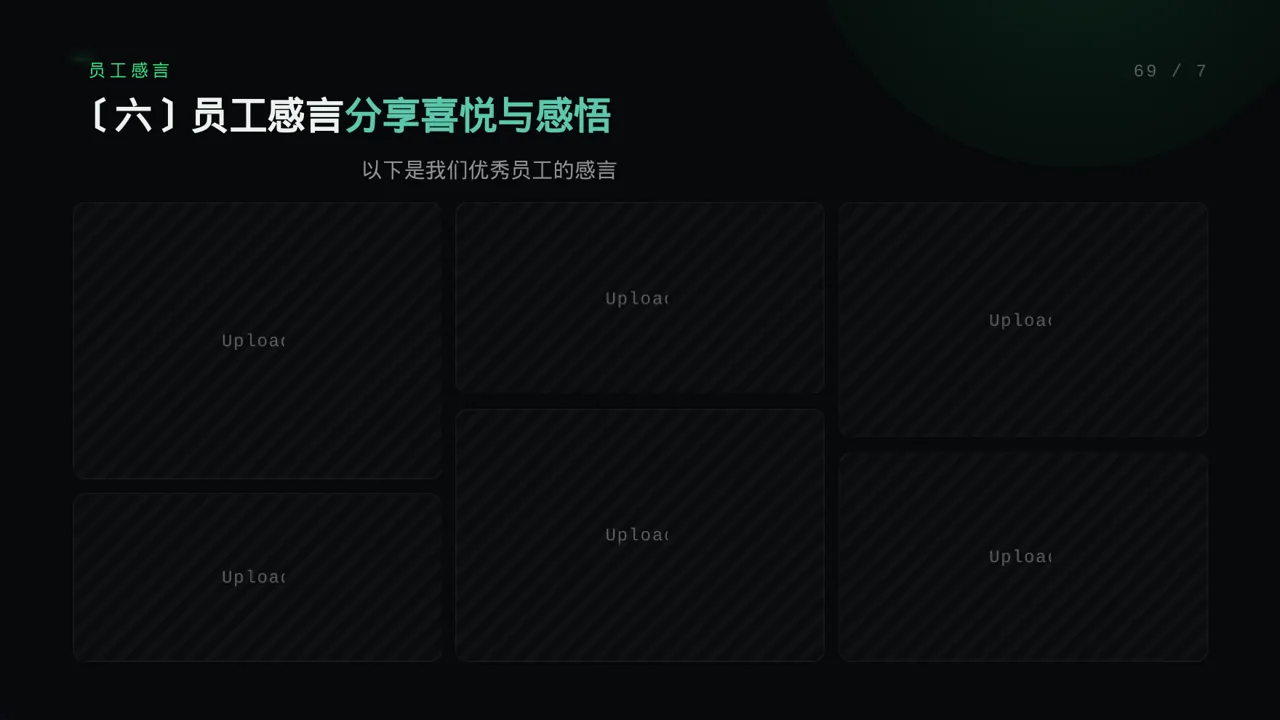 年度优秀员工表彰大会PPT模板（蓝色商务风）-3 第10页预览