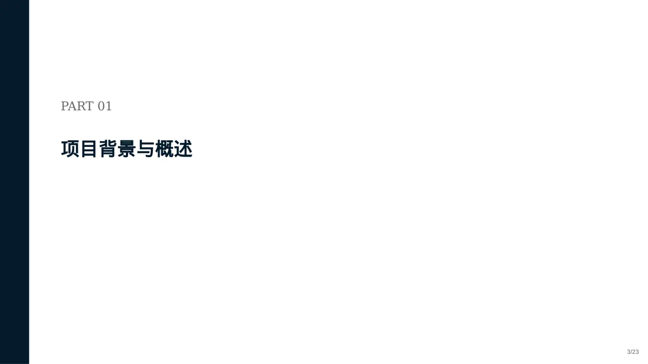 项目投资可行性研究报告PPT模板 第3页预览