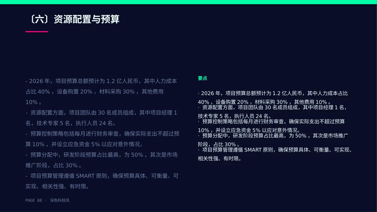 项目分阶段实施进度计划表 PPT模板 第8页预览