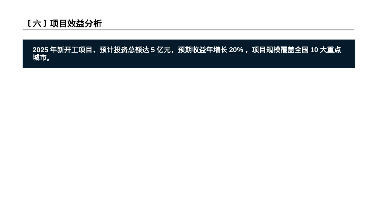 新建项目落地实施规划方案PPT模板（蓝色商务风）-2 第7页预览