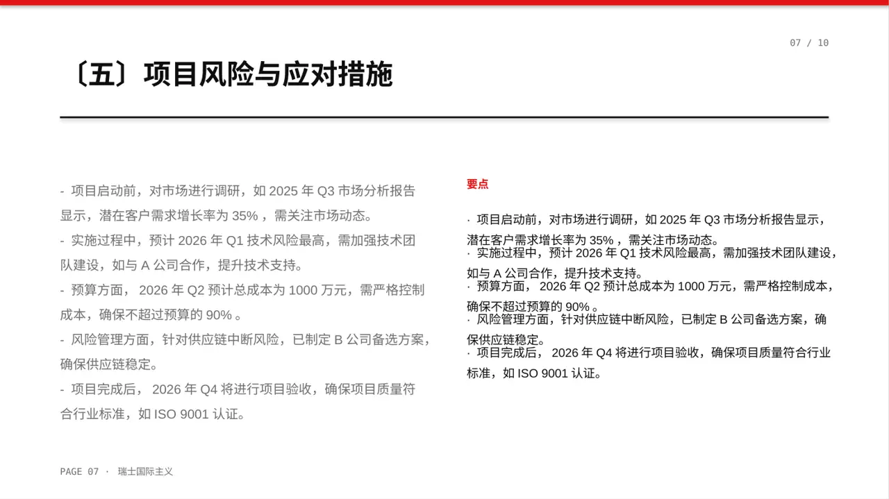 新建项目落地实施规划方案PPT模板(黄蓝几何风)-2 第7页预览