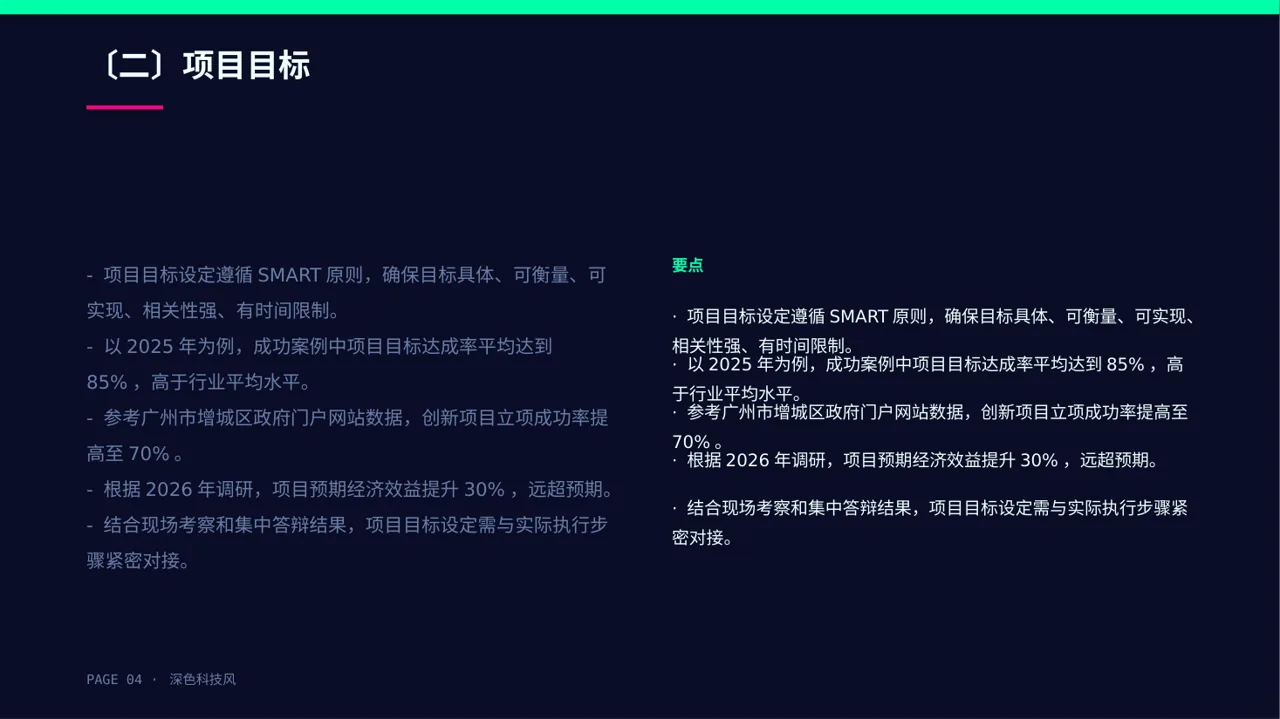 政府扶持项目立项申报 PPT模板 第4页预览