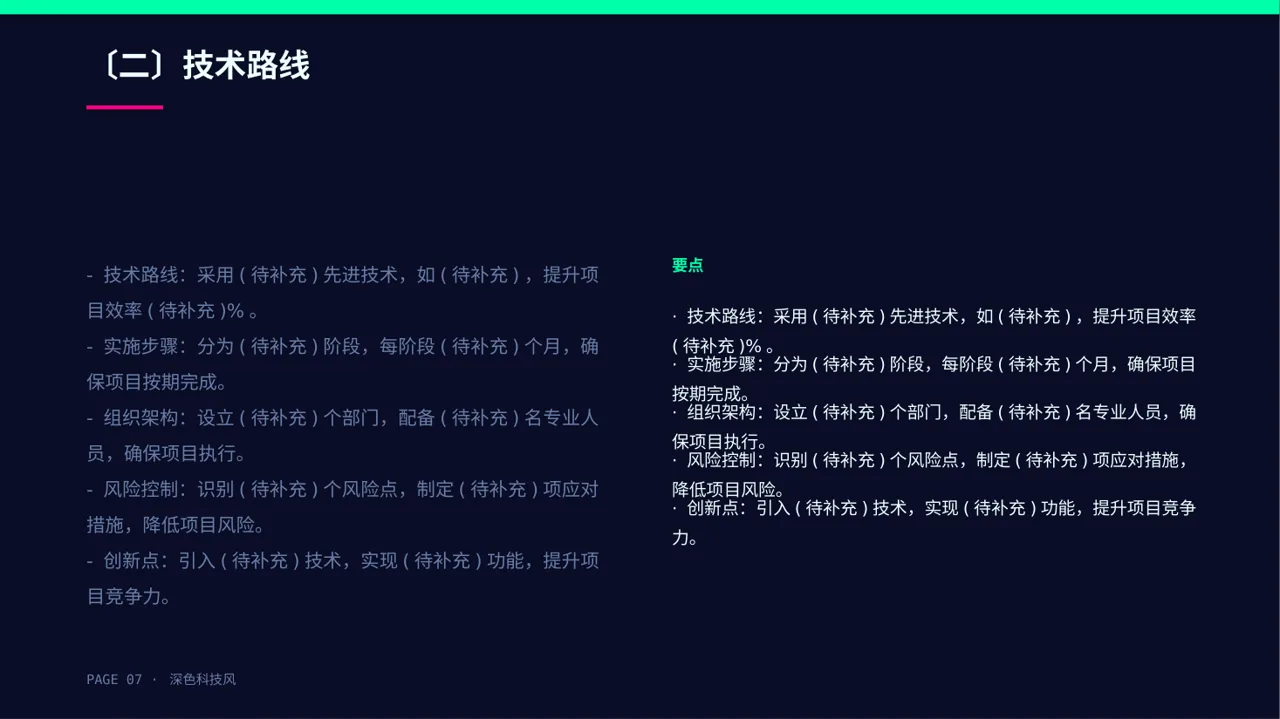 政府扶持项目立项申报 PPT模板 第7页预览